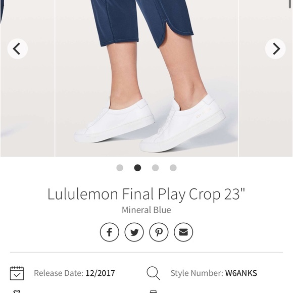 Lululemon final play crop size 6 - Picture 2 of 6